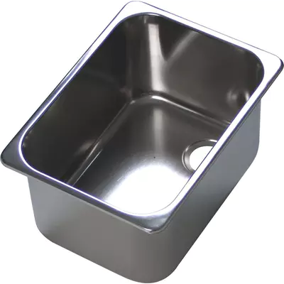 Lisovaný dřez 335x235x180mm - oblý okraj L