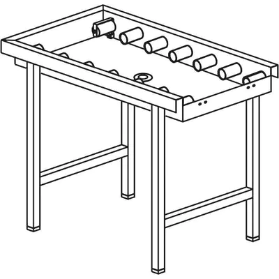 KROMO Stůl válečkový s vanou 1600 x 650 x 850 mm