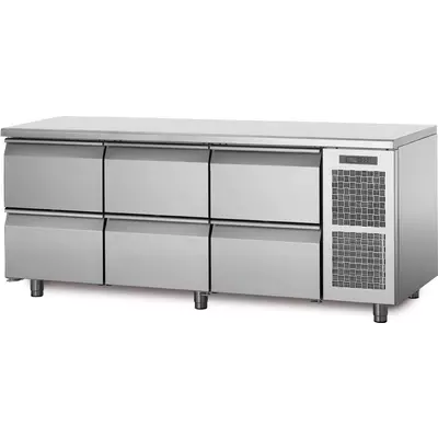Coldline Chladící stůl TP17/6M s deskou bez zadního lemu