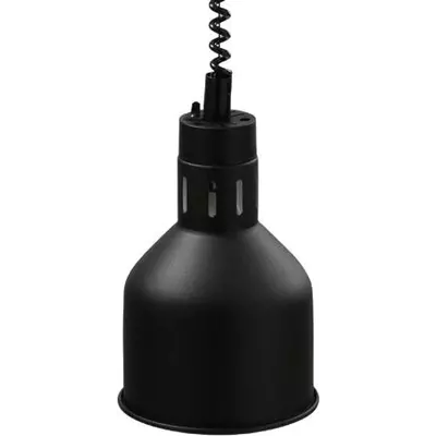 Infra lampa závěsná - černá