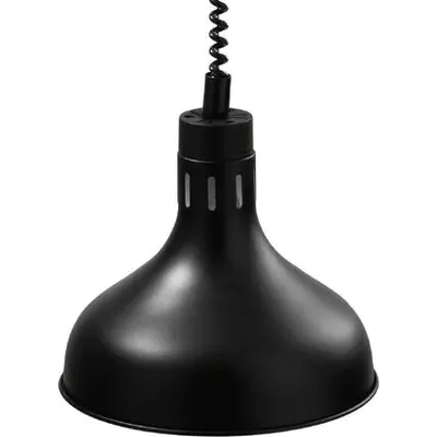 Infra lampa závěsná - černá 29 cm