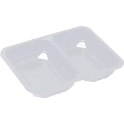 Zatavovací miska 227x178x50 2-dílná transp. rovná přep. (400ks)