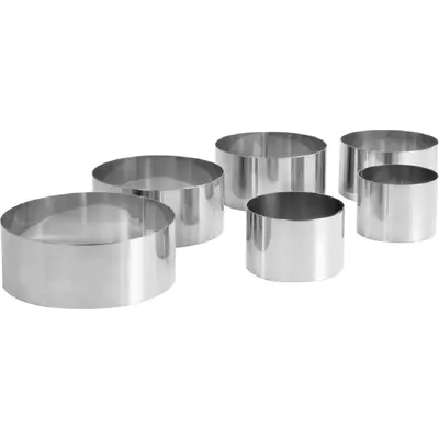 SUPREM-INOX Sada forem kruh 60xØ60,70,80,90,100,120mm