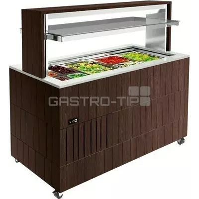 Vitrina bufetova vyhrivana DOGE ISOLA 1400 BM 3F wenge