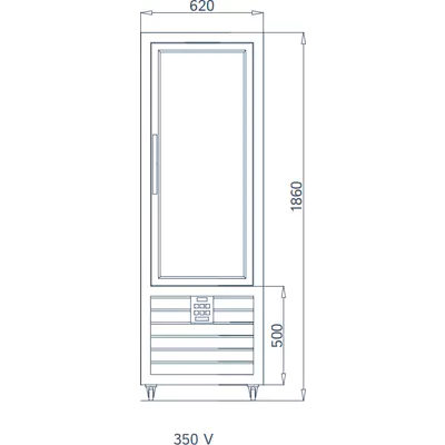 Vitrina chladici cukrarska CPS 350 V