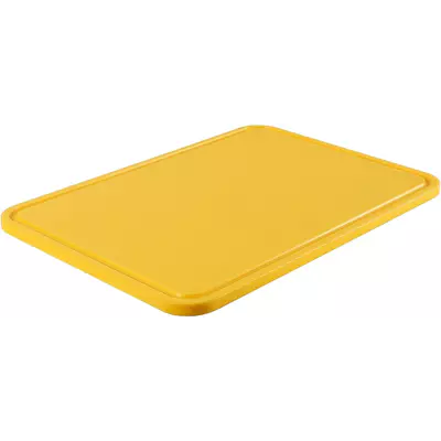 ORBILAN PE Krájecí prkénko s drážkou 500x350x15 - žlutá
