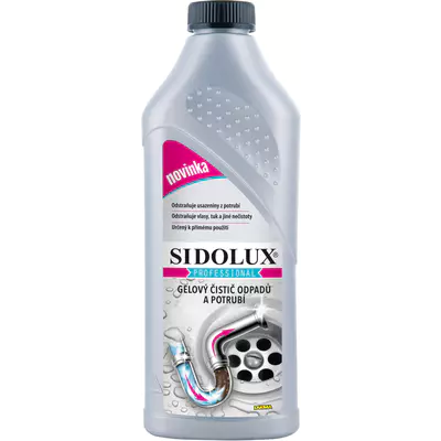SIDOLUX Čistič odpadů a potrubí gelový 1 lt.