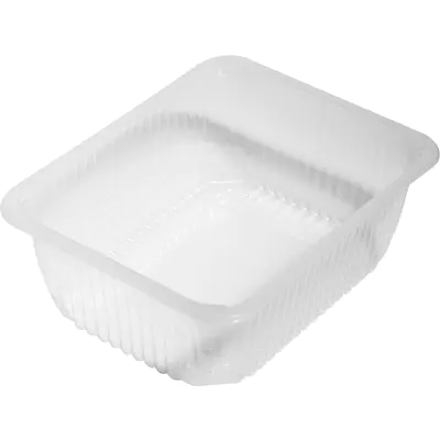 Zatavovací miska 227x178x80 1-dílná transparent žebrovaná (440 ks)