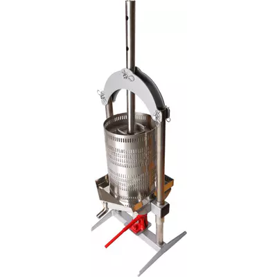 VARES Mnichovice a.s. Lis na ovoce HYDRAULIC 18 L nerez, vč. textilní vložky a kohoutku