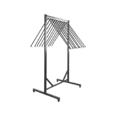 Věšák zástěr s 10 ramínky 1100x800x2000mm