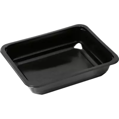 Zatavovací miska PET/PE 205x160x80  1-dílná černá + absorbční podložka (400 ks)