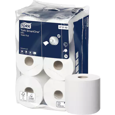 Tork Papír toaletní - Mini, 2 vrstvy, 1 x 12, bílá T9 - 472193