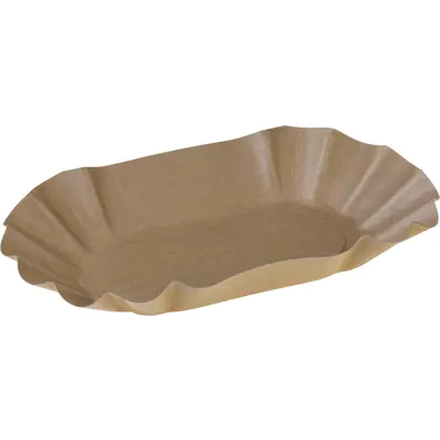 Pacovis Tácek papírový, hnědý 140x220x37mm (250ks)