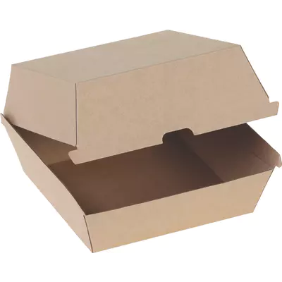 Pacovis Box na hamburger, kraft, hnědý 150x150x80mm (150ks)