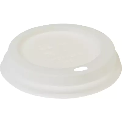 Pacovis Víčko vypouk. CPLA ke kelímku 300ml Ø90mm, bílé (50ks)