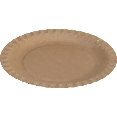 Pacovis Talíř papírový hnědý, Ø180mm (100ks)