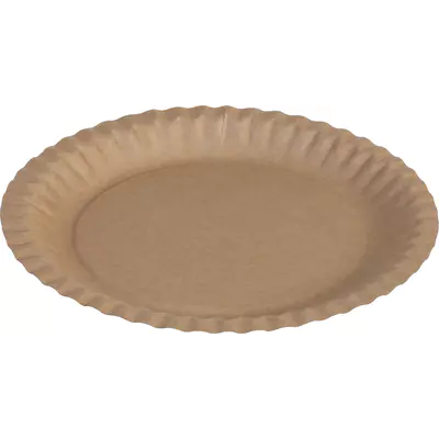 Pacovis Talíř papírový hnědý, Ø230mm (100ks)