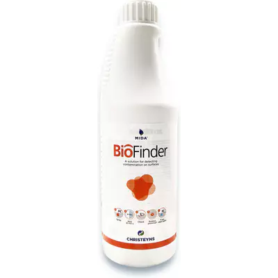 Christeyns  Biofinder 500 ml test kvality provedené dezinfekce