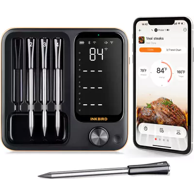 Teploměr BBQ bezdrátový WiFi & Bluetooth INT-14-BW Inkbird
