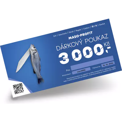 MASO-PROFIT Elektronický Dárkový poukaz 3000 Kč