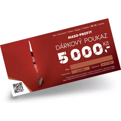 MASO-PROFIT Elektronický Dárkový poukaz 5000 Kč