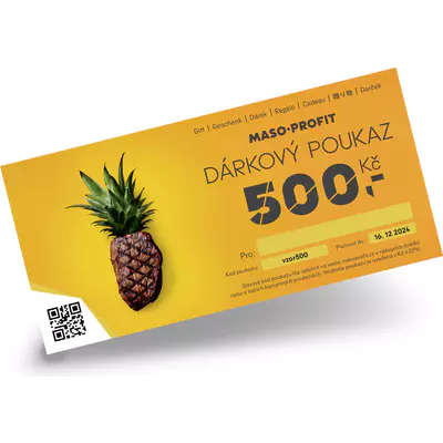 MASO-PROFIT Elektronický Dárkový poukaz 500 Kč