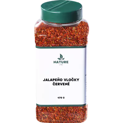 Nature line Jalapeňo vločky červené 470 g dóza