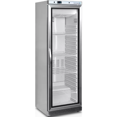 Tefcold Skříň mrazicí UF 400 VSG prosklené dveře, nerez