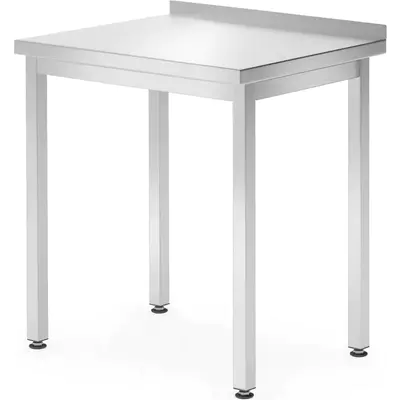 HENDI Nerezový stůl se zadním lemem – 800 × 600 × 850 mm