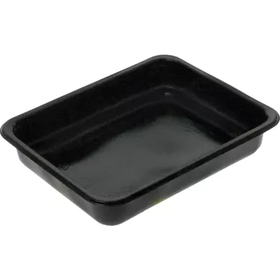 Zatavovací miska 227x177x40 1-dílná černá hladká (256 ks)