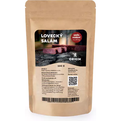 Origin Line Kořenicí směs bez soli Lovecký salám TN 200 g na 20 kg díla