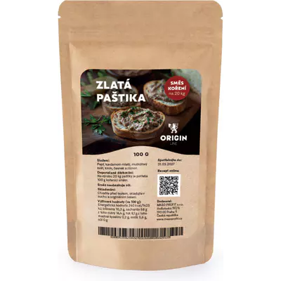 Origin Line Kořenicí směs bez soli Zlatá paštika 100 g na 20 kg díla