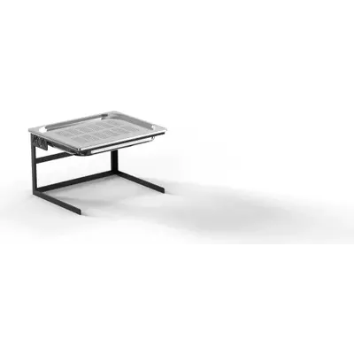 Stojan bufetový MOA Linea Minimal černý 1/2 H200