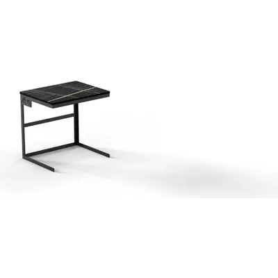 Stojan bufetový MOA Linea Minimal černý 1/2 H300 s PE prkýnkem