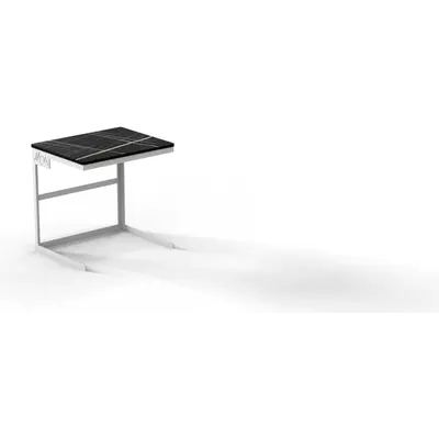 Stojan bufetový MOA Linea Minimal bílý 1/2 H300 s PE prkýnkem
