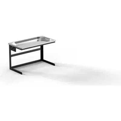 Stojan bufetový MOA Linea Minimal černý 1/3 H200 + 1/3 H.20