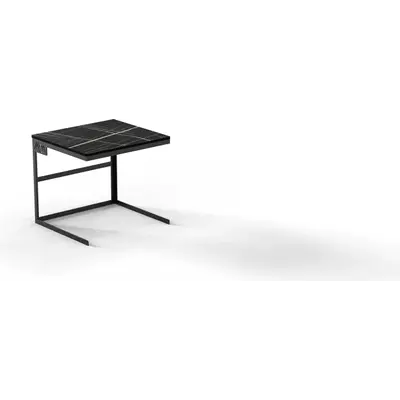 Stojan bufetový MOA Linea Minimal černý 2/3 H300 s resin. prkýnkem