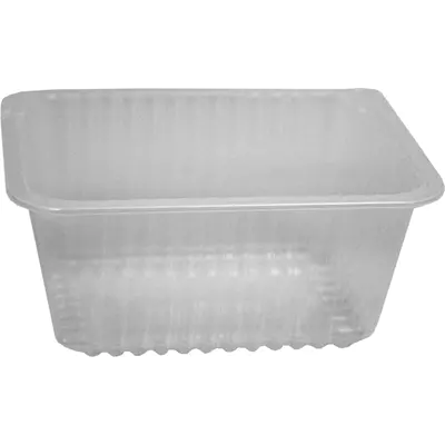 Zatavovací miska 187x137x83 1-dílná transparent žebrovaná (720 ks)