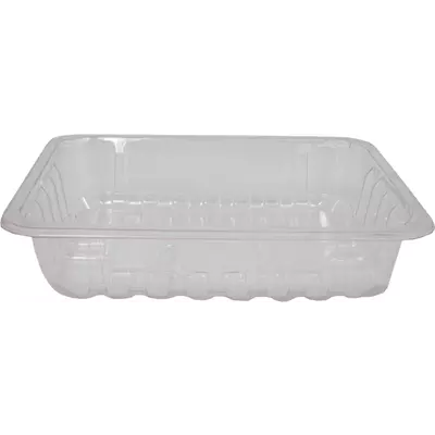 Zatavovací miska 187x137x63 1-dílná transparent žebrovaná (720 ks)