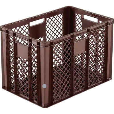 Přepravka perforovaná hnědá 600x400x410mm