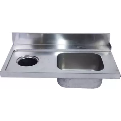 Dřezový výlisek k mycímu stolu 1200x700 L + D+O