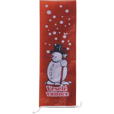 Sněhulák a vločky saček 80 x 250 mm, hmotnost po naplnění 0,4 kg