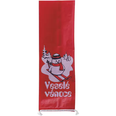 Sněhulák na lyžích sáček 80 x 250 mm, hmotnost po naplnění 0,4 kg