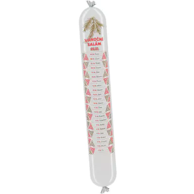 MASO-PROFIT Adventní salám červený a zlatý potisk kalibr 55/500 mm