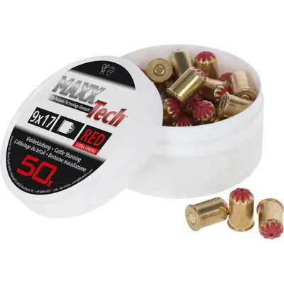 Turbocut Náboje červené 9mm 50 ks MAXX TECH