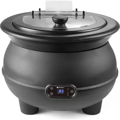 HENDI Kotlík na polévku HENDI,  8L, Černá, 230V/450W
