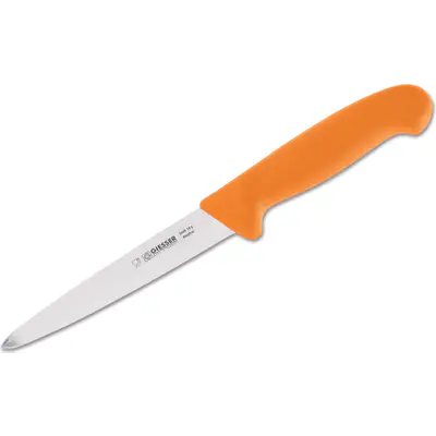 Giesser Nůž na vnitřnosti a vyvrhování 16 cm žlutý   G 3405 16