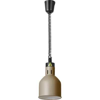 HENDI Lampa výškově nastavitelná ohřívací válcová, HENDI, Béžová, 230V/250W, ⌀175x(H)250mm