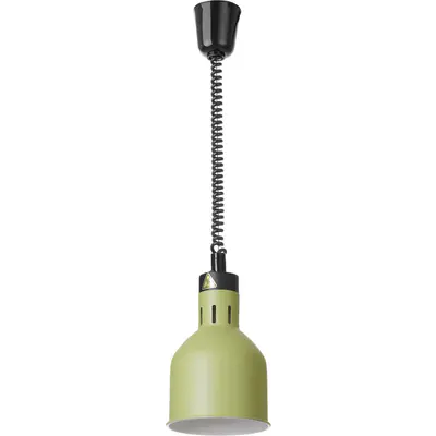 HENDI Lampa výškově nastavitelná ohřívací válcová, HENDI, Zelená, 230V/250W, ⌀175x(H)250mm