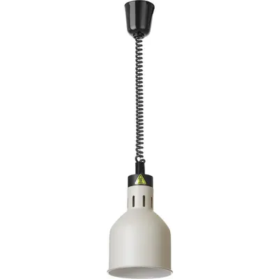 HENDI Lampa výškově nastavitelná ohřívací válcová, HENDI, Bílá, 230V/250W, ⌀175x(H)250mm